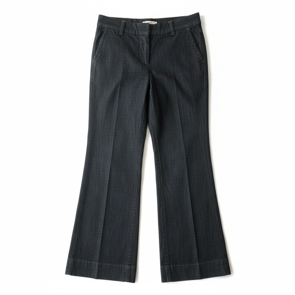 Ann Taylor LOFT Size 2 Marisa Wide Leg Pants Womens Trouser‎ Dark Wash